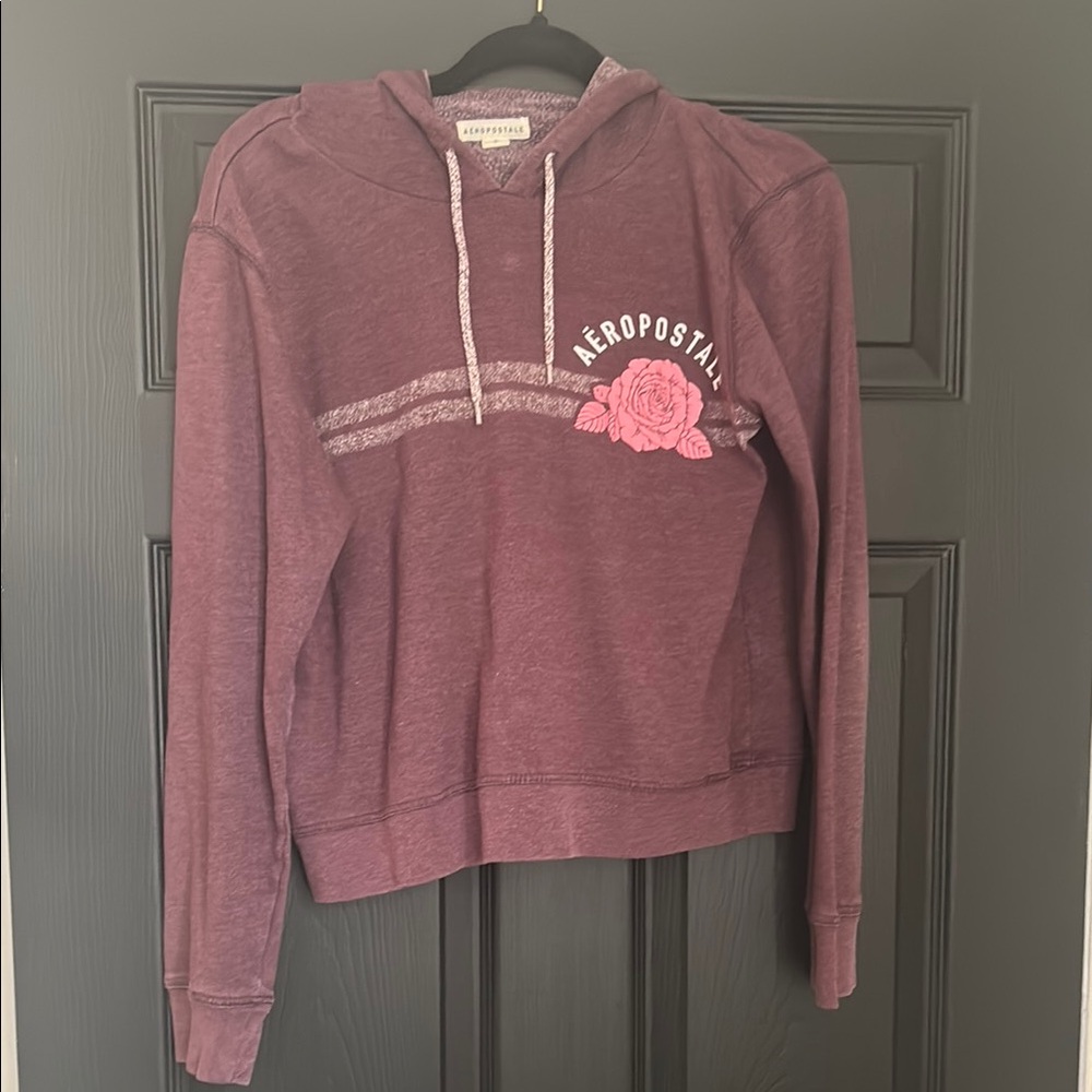Aeropostale Multicolored Boxy Hoodie Sweatshirt